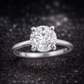Eleganter Solitärring aus 14 kt Weißgold mit Natürlicher Diamant (1,04 ct) – IGI zertifiziert Cheap.Diamonds