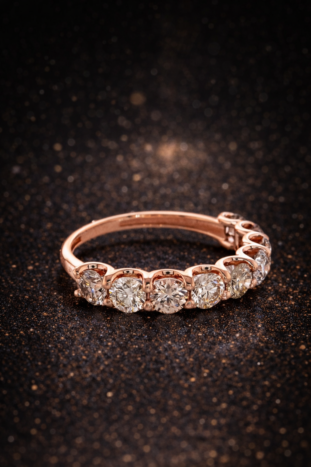 Ring aus 14 Karat Roségold mit 1,69 ct natürlichen Farbdiamanten – IGI zertifiziert