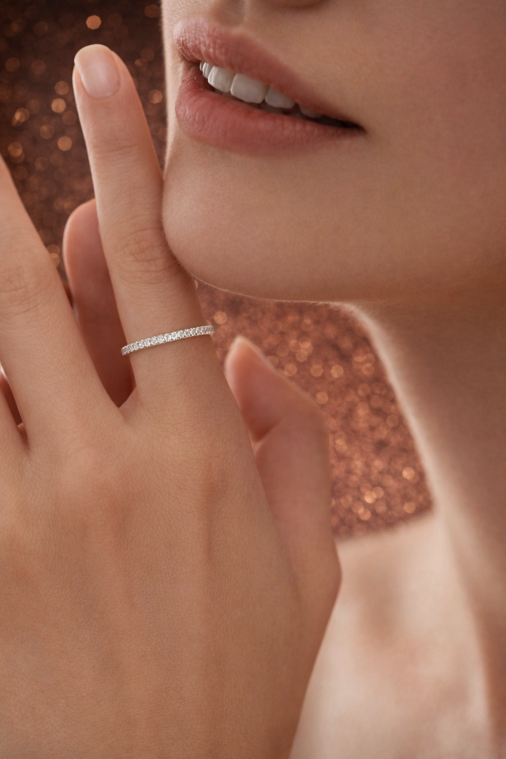 Moissanit Ewigkeit Ring D-Farbe | VVS1 mit GRA Zertifikat – 925 Sterling Silber Papas.Diamonds.World