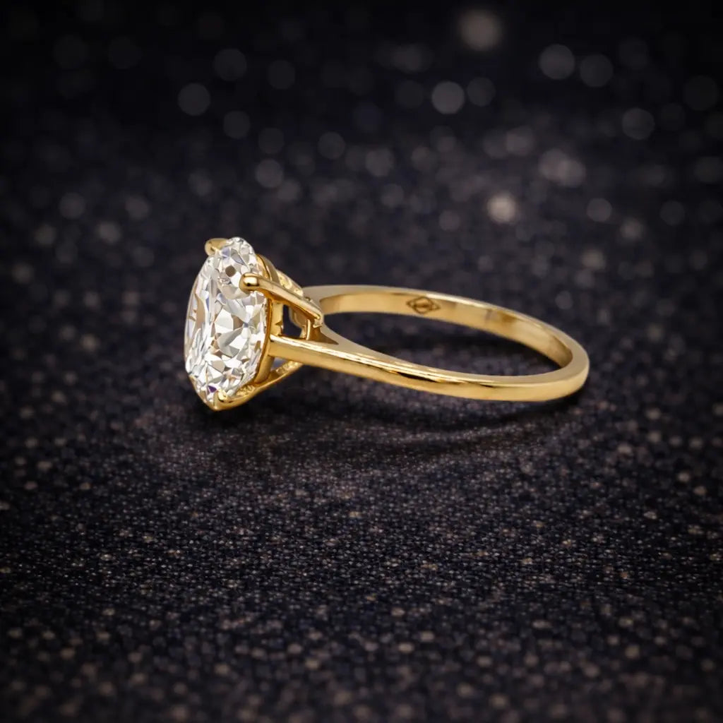 Ring 14 kt Gelbgold mit 3,00 ct Lab-Grown Diamant – D / VS2 – IGI zertifiziert Cheap.Diamonds