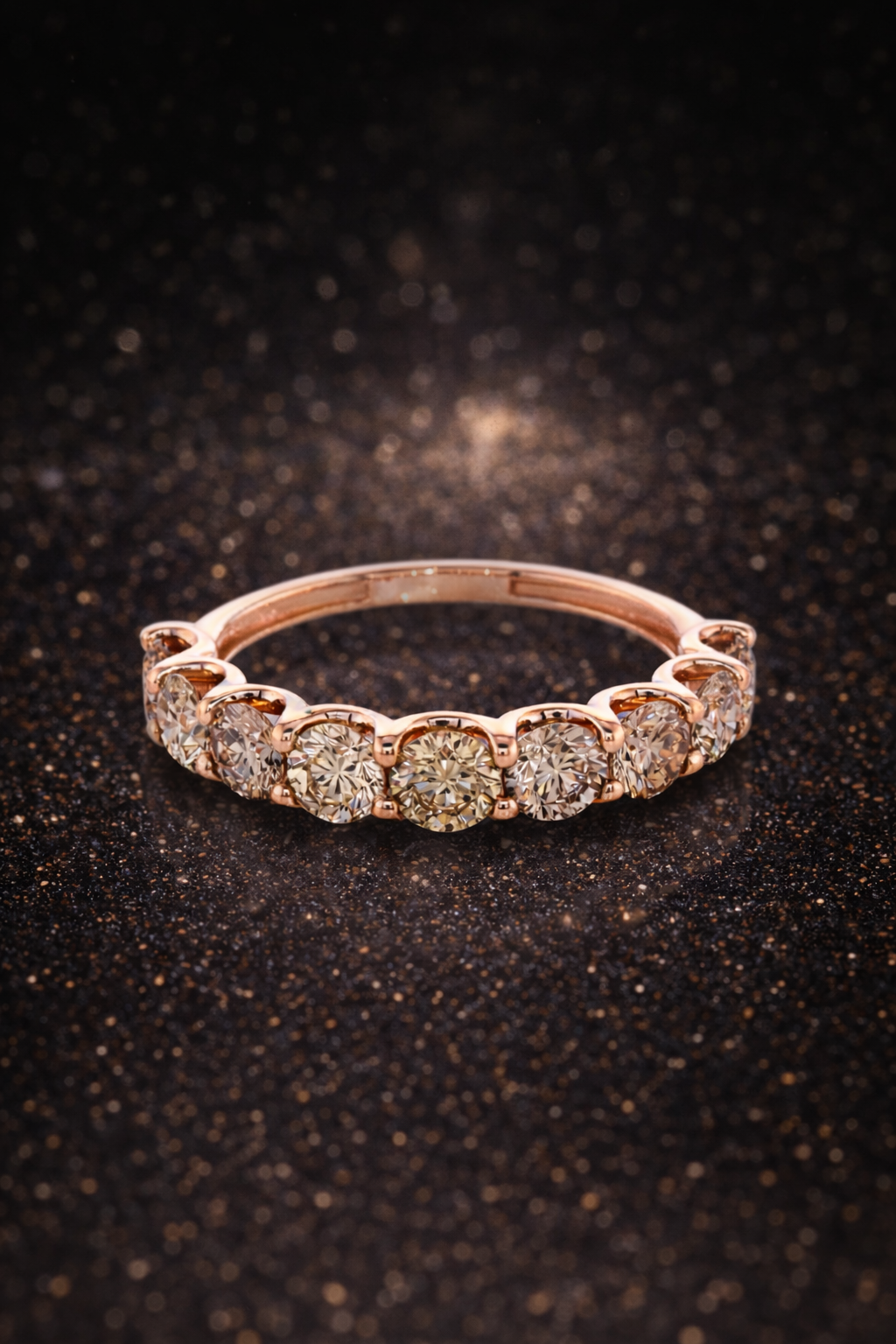 Ring aus 14 Karat Roségold mit 1,69 ct natürlichen Farbdiamanten – IGI zertifiziert