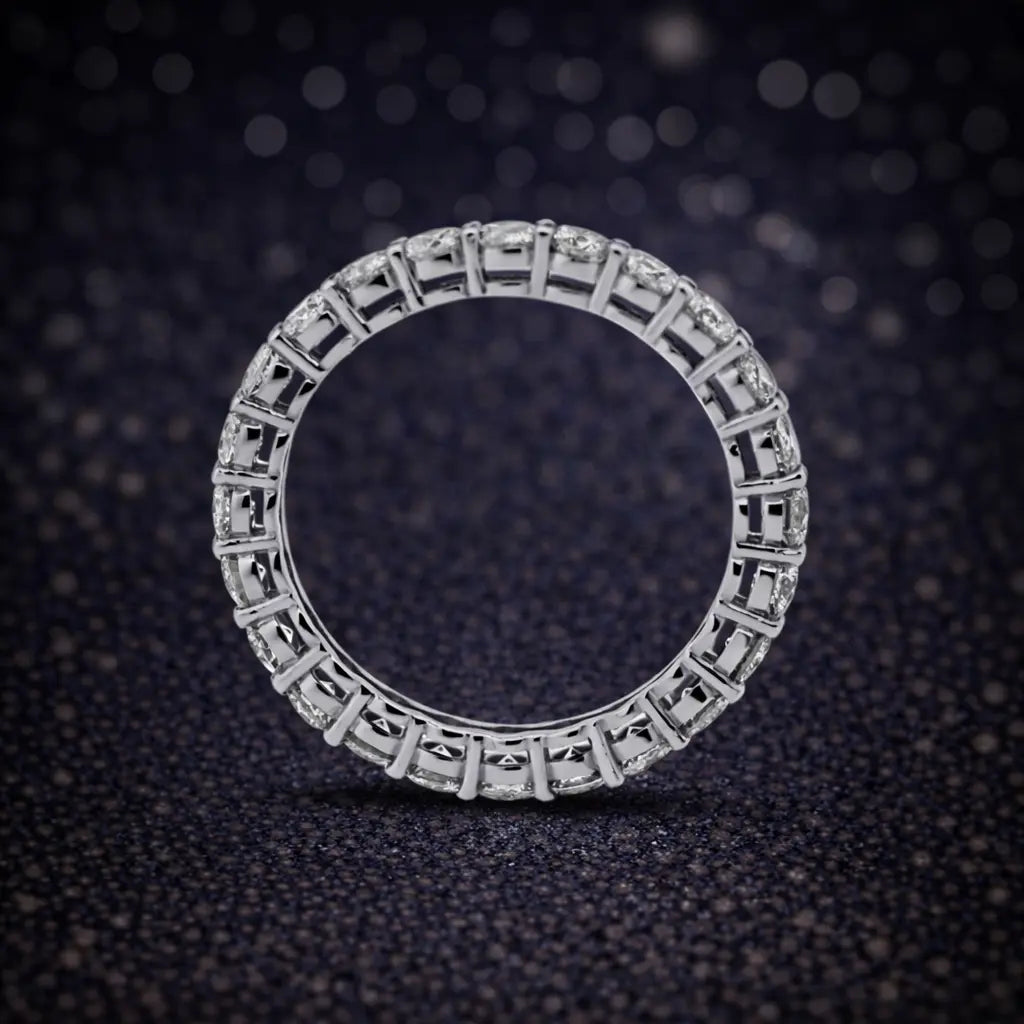 Ewigkeitsring 14 kt Weißgold - 1,68 ct Diamanten zertifiziert Cheap.Diamonds