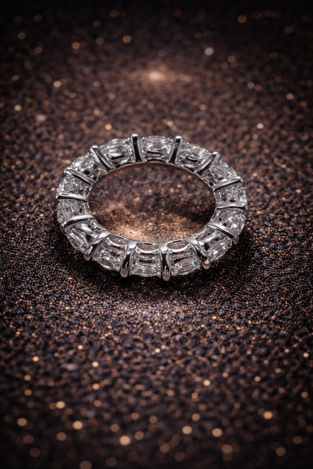 Ewigkeitsring – VVS1 Moissanit | Farbe D 6,5 ct - 7,0 ct mit GRA Zertifikat