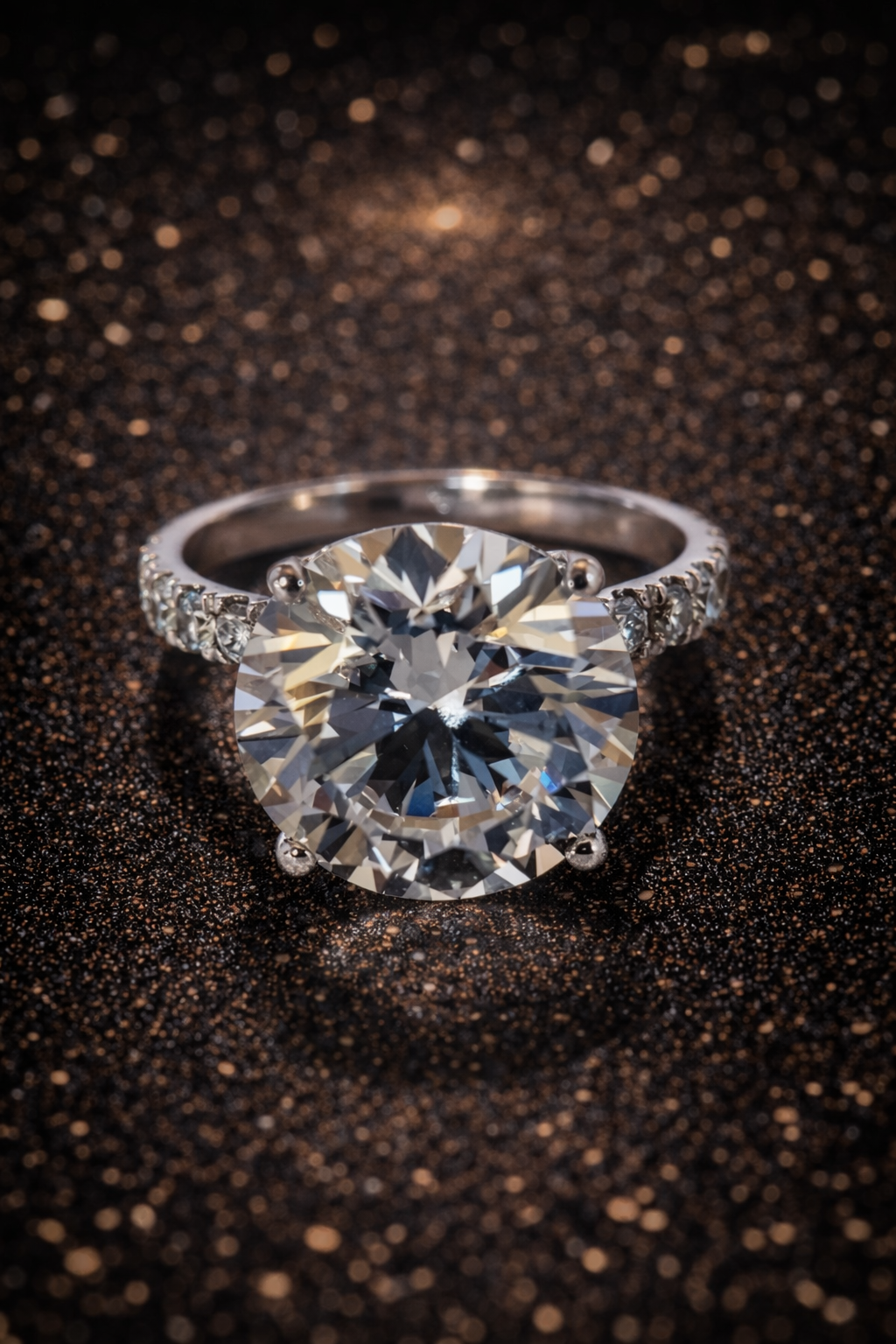 Luxus Diamantring Lab Grown Diamant 5,21 ct – 14K Weißgold – E / VS1 / Ideal Cut / IGI zertifiziert Papas.Diamonds.World