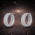 Elegante Naturdiamant-Creolen Ohrringe aus 14 Karat Weißgold (0,85 ct) Papas-Diamonds