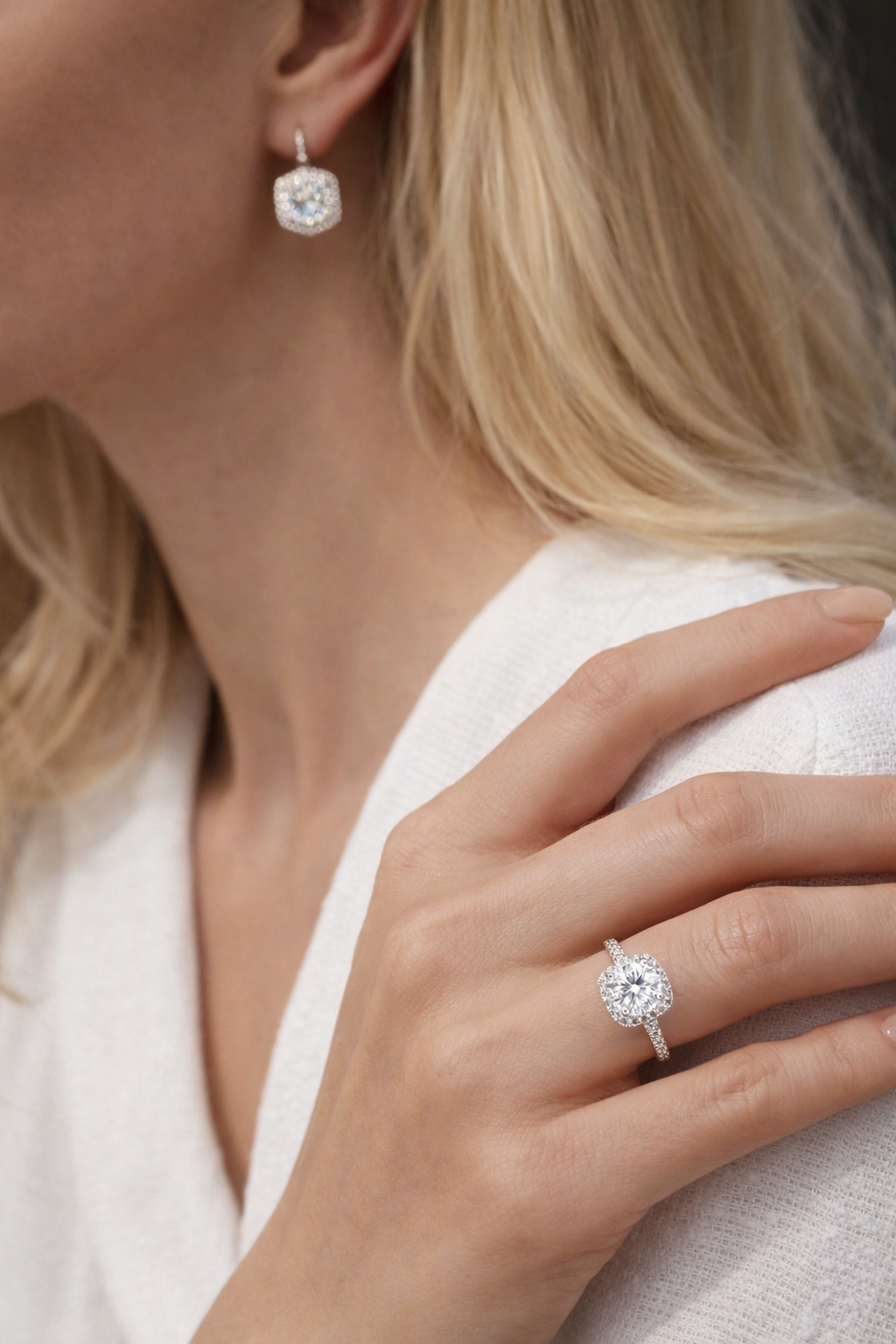 2CT Moissanit Ring – 925 Sterling Silber D-Farbe | VVS1 (inkl. GRA Zertifikat)