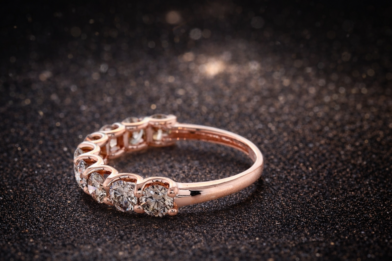 Ring aus 14 Karat Roségold mit 1,69 ct natürlichen Farbdiamanten – IGI zertifiziert