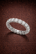 Moissanit Ewigkeitsring 2,1 ct - 2,2 ct– 925 Sterling Silber D-Farbe | VVS1 (inkl. GRA-Zertifikat) Papas.Diamonds.World