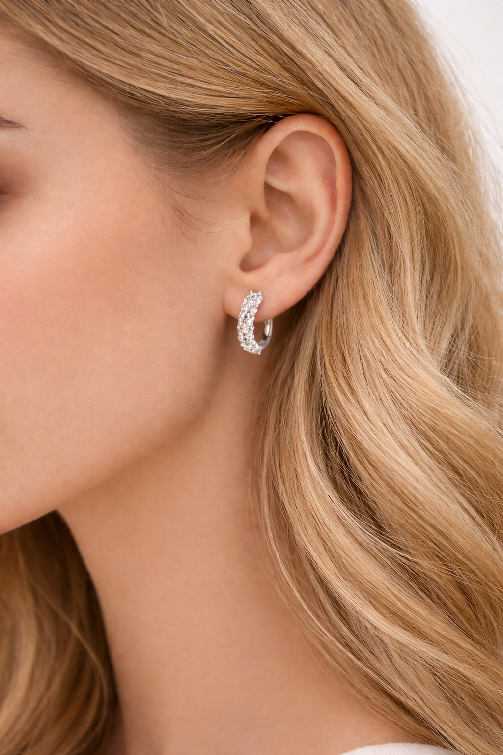 Moissanit Ohrringe 925 Sterling Silber 1,38 ct + 1.38 ct– D-Farbe | VVS1 Mit GRA Zertifikat Papas.Diamonds.World