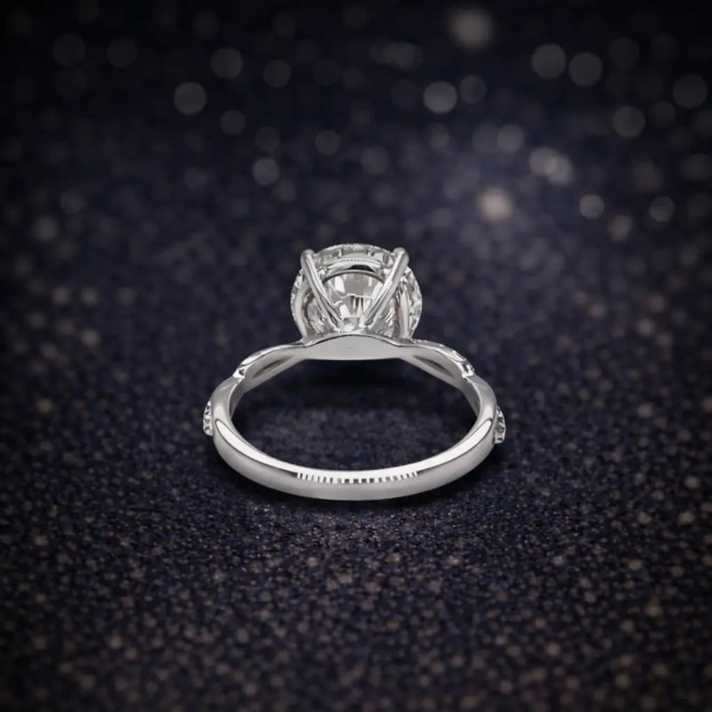 14K Weißgold – 3,05 ct Lab Grown Diamant – Rund – E / VVS2 – Exzellent- IGI zertifiziert Cheap.Diamonds