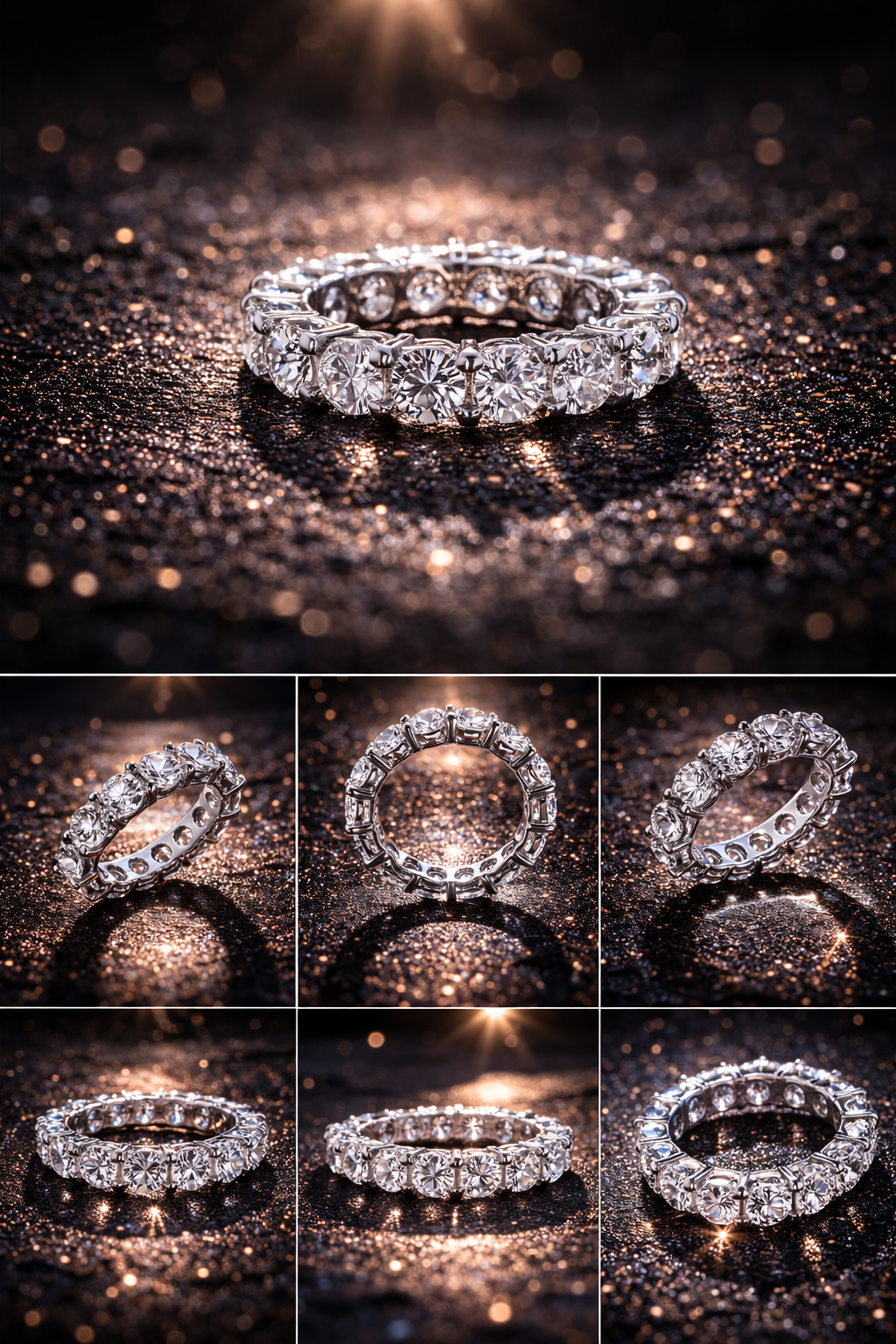 Ewigkeitsring – VVS1 Moissanit | Farbe D 6,5 ct - 7,0 ct mit GRA Zertifikat