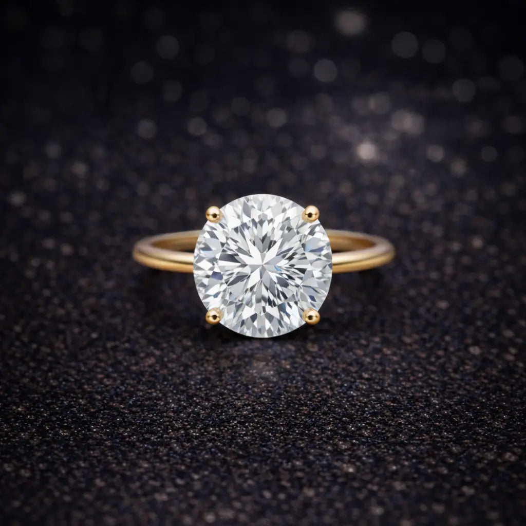 Ring 14 kt Gelbgold mit 3,00 ct Lab-Grown Diamant – D / VS2 – IGI zertifiziert Cheap.Diamonds