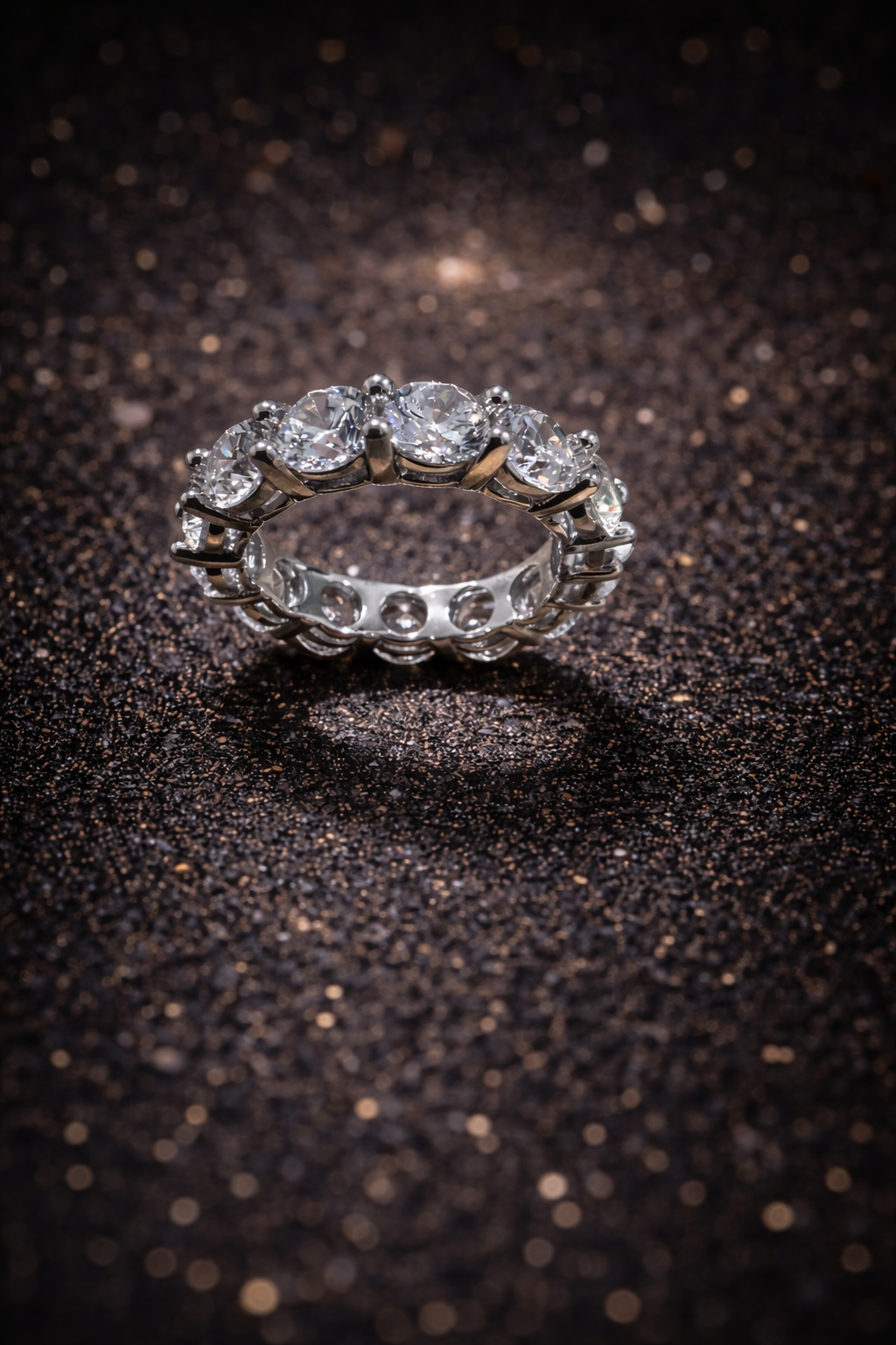 Ewigkeitsring – VVS1 Moissanit | Farbe D 6,5 ct - 7,0 ct mit GRA Zertifikat