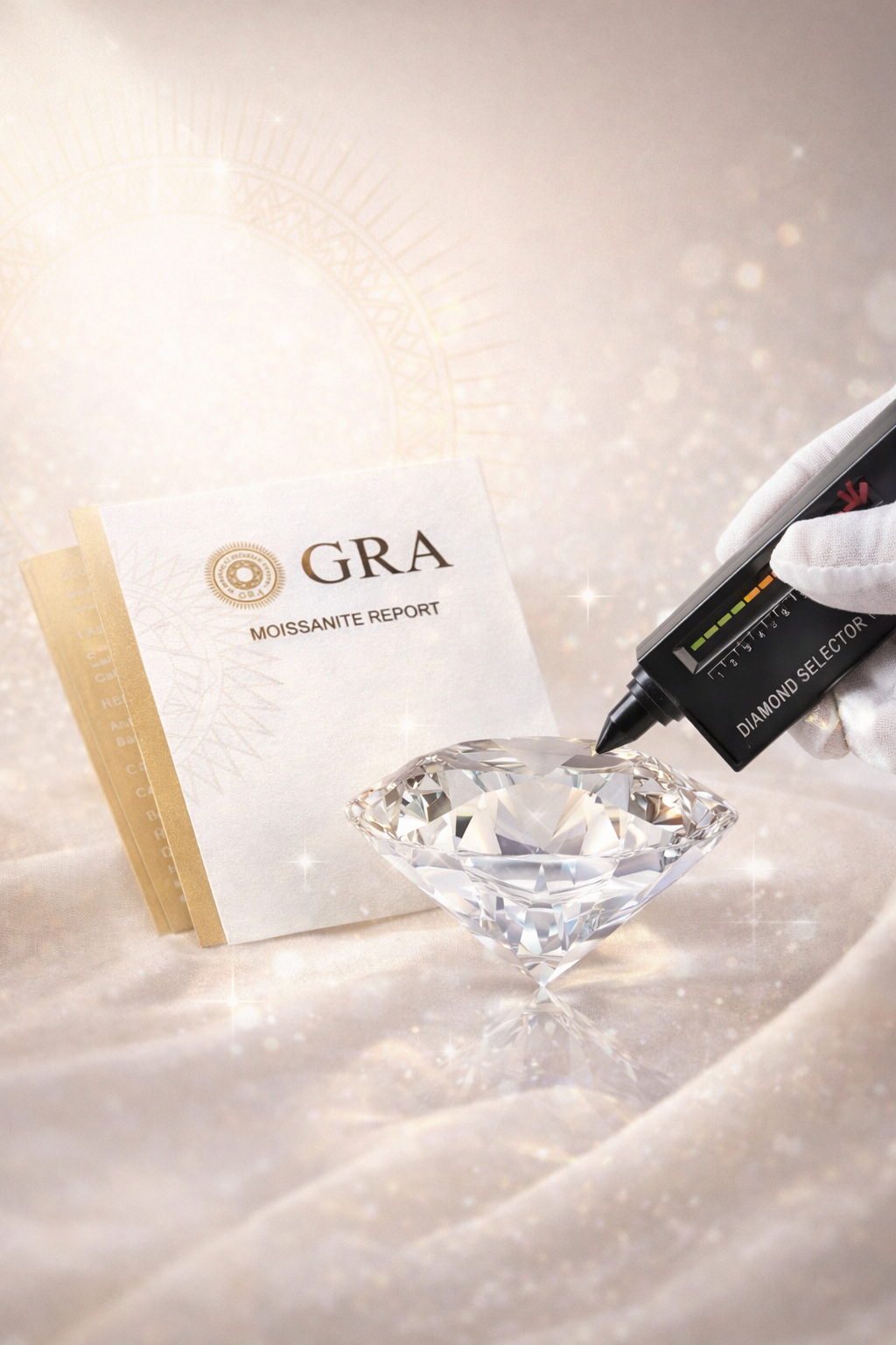 Halb-Ewigkeitsring aus 925 Sterling Silber – 7 Moissanit Steine mit GRA Zertifikat Papas.Diamonds.World