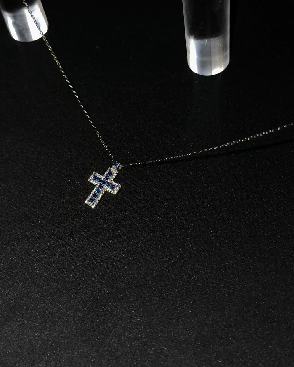 Silberkette mit Kreuzanhänger – 925 Sterling Silber